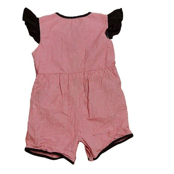Little Bear Smocks Girls UGA Bulldog Romper Size 7 Collegiate Game Boutique EUC - Picture 2 of 4